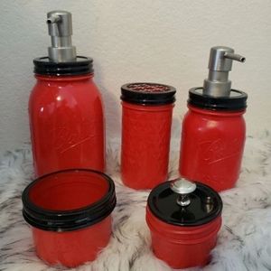 New Bathroom mason jar decor
